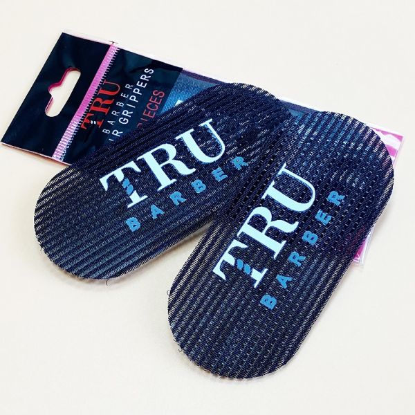 TRU BARBER Velcro for fixing hair black 2 pcs 27074